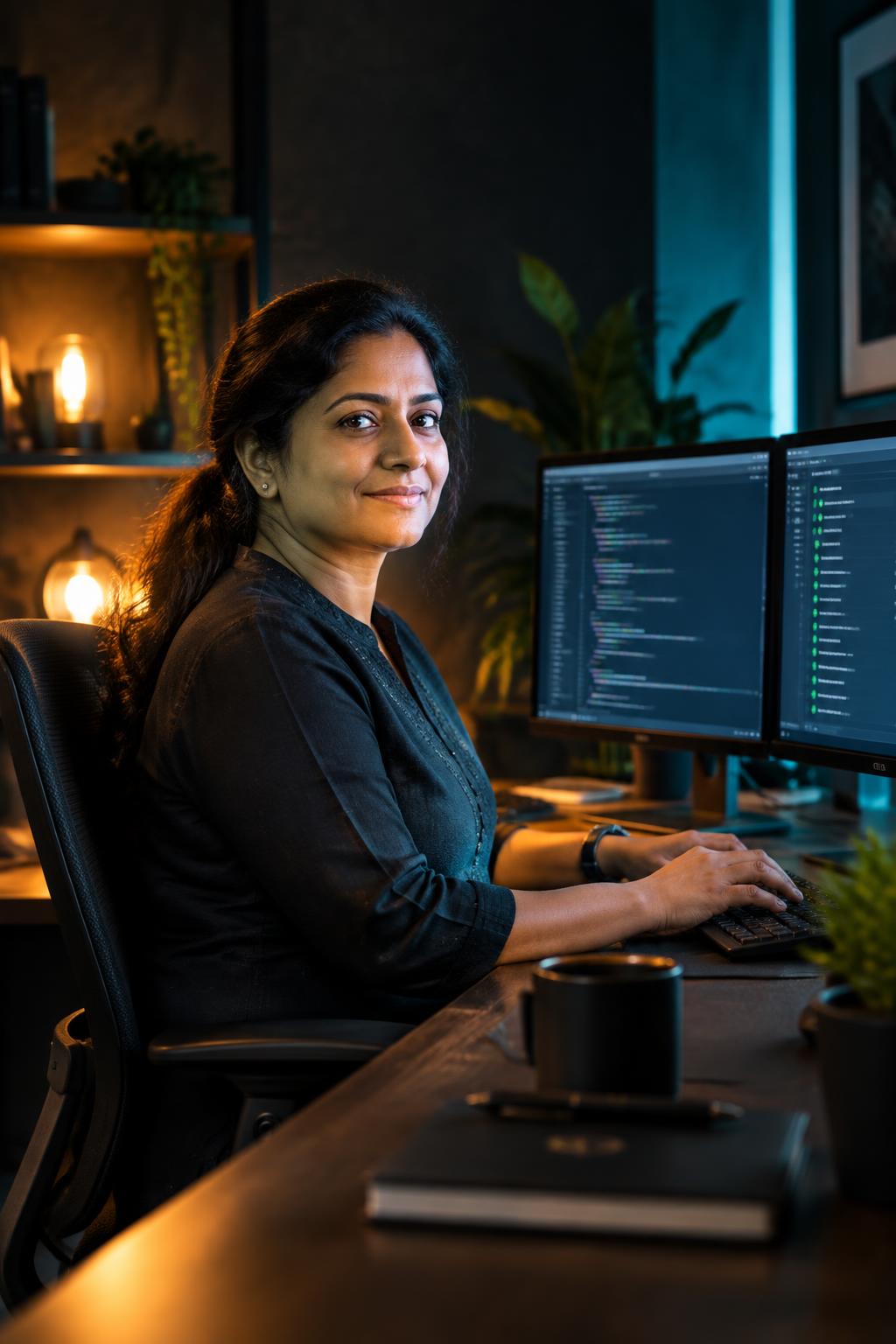 QA professional confidently restarting their technology career